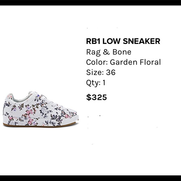 rag & bone floral sneakers